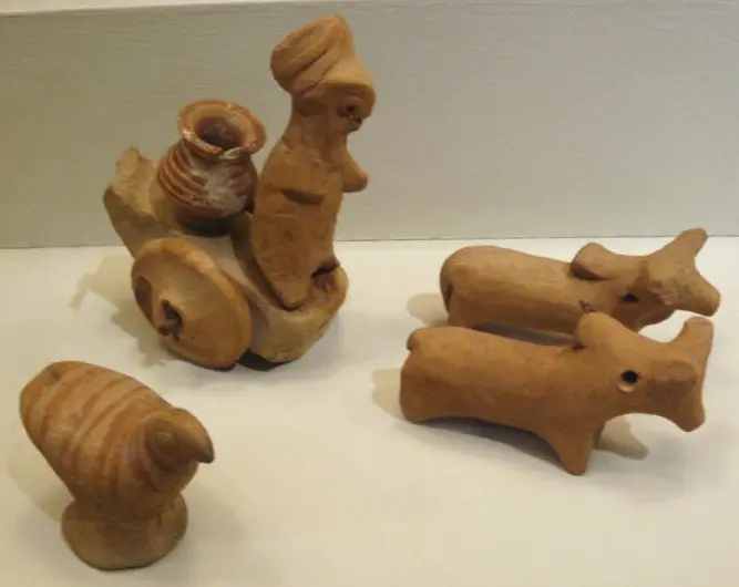Small terracotta animal figures from Harappa
