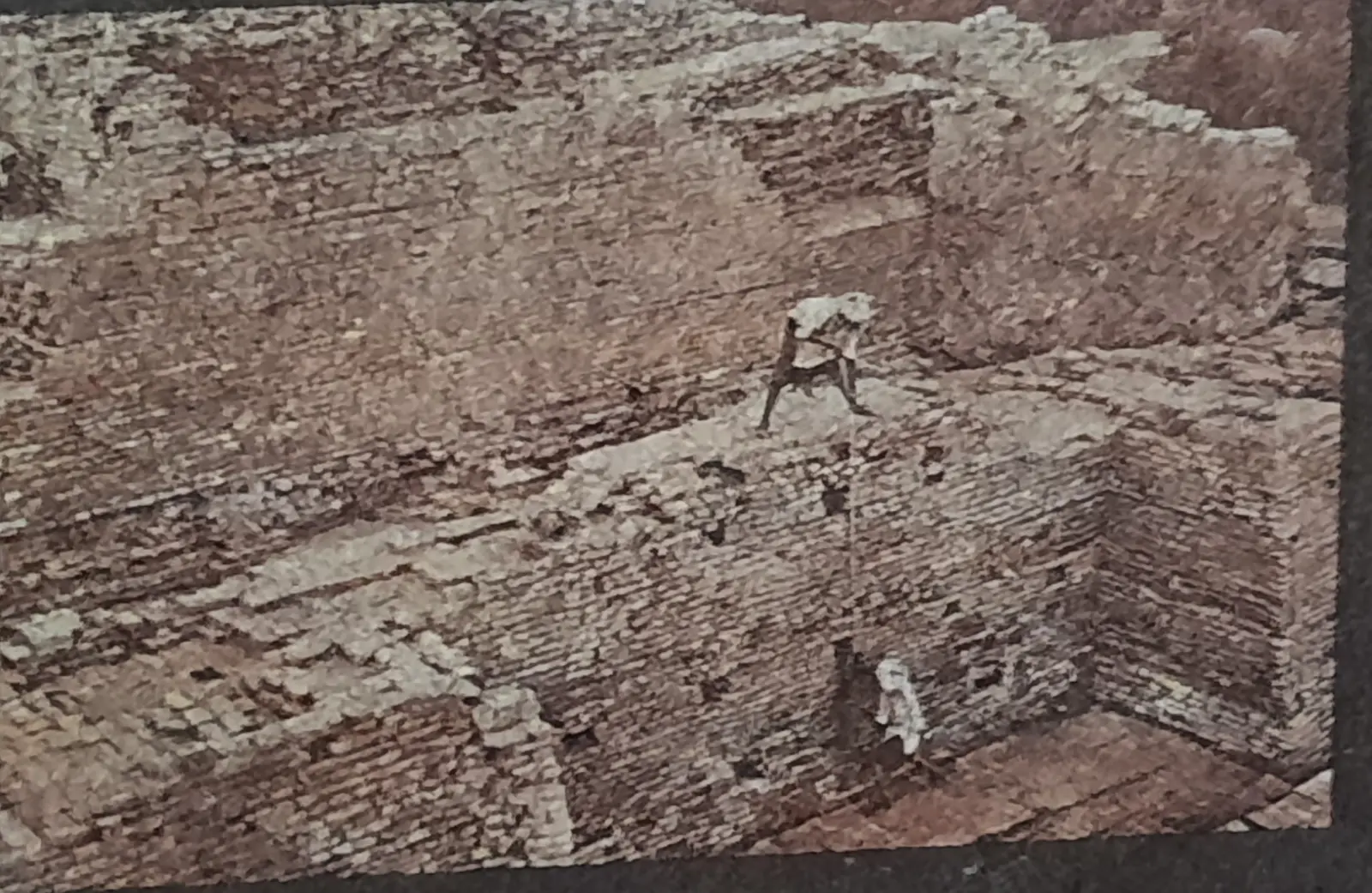 Archaeological excavation at Mohenjo-daro in 1924