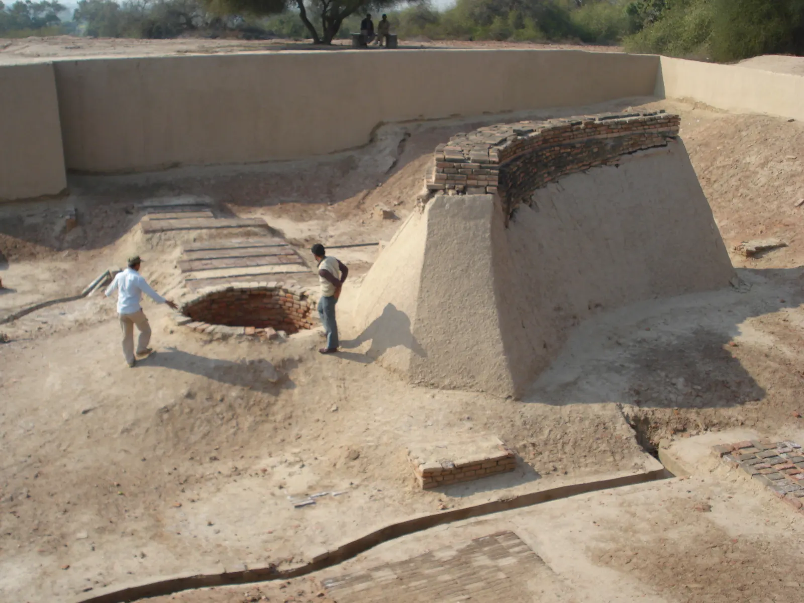 Archaeological remains at the ancient city of Harappa in Pakistan